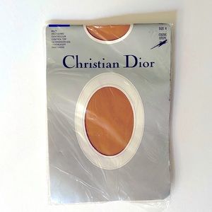 Christian Dior control top sheer nude pantyhose